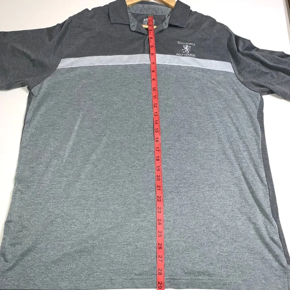 Callaway Men's Gray Swing Tech Polo Shirt Opt-Dri Scottsdale Golf Course Size XL